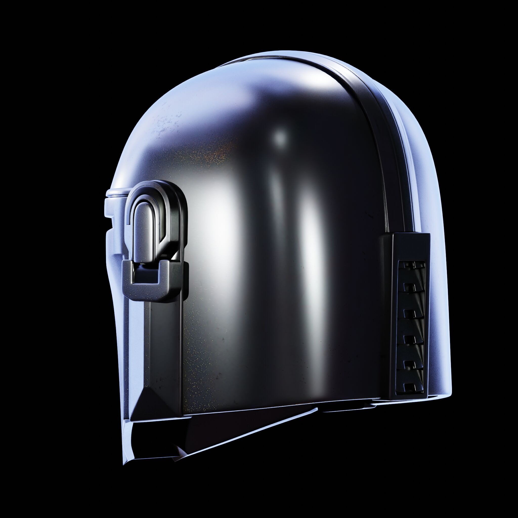 MANDALORIAN HELMET - Lifesize - Fan Art 3D Print Model 3D print model_12