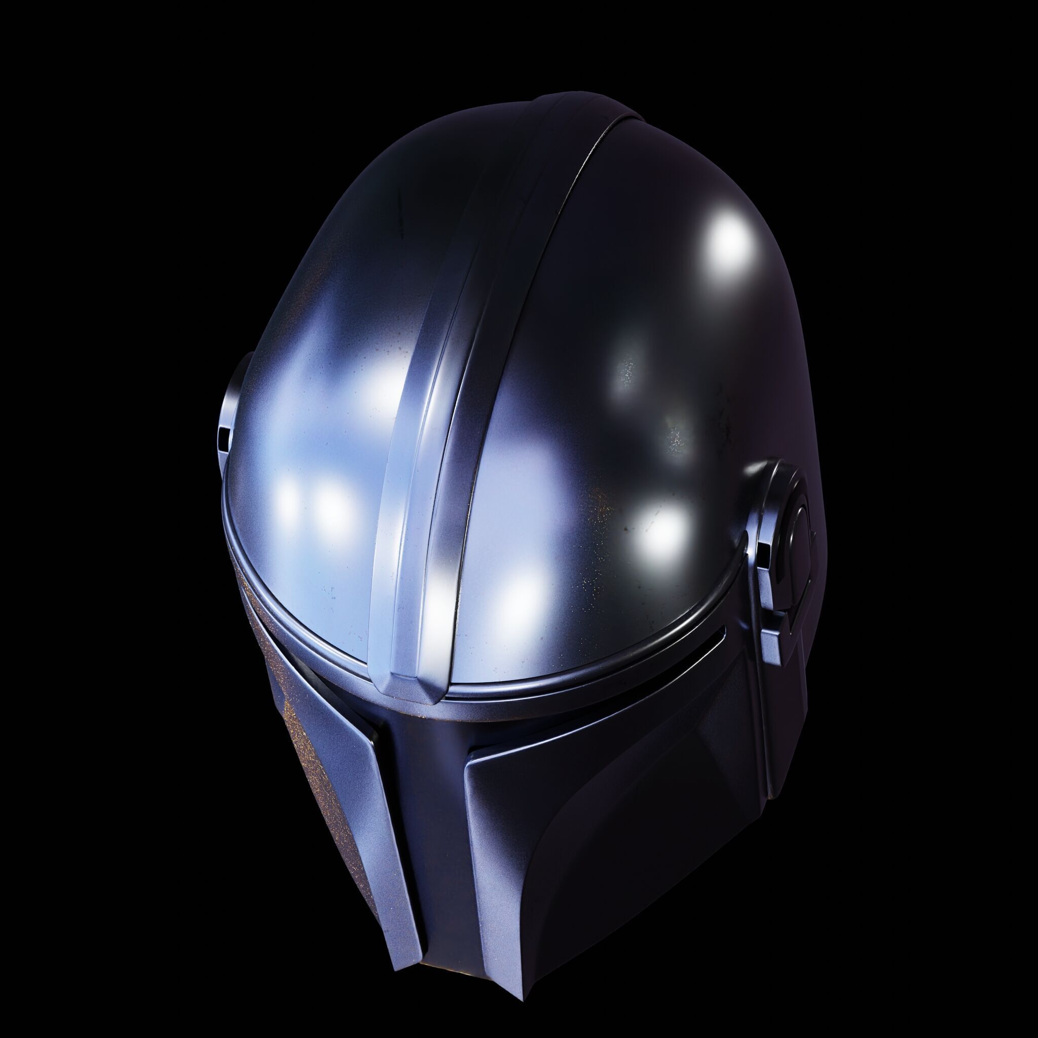 MANDALORIAN HELMET - Lifesize - Fan Art 3D Print Model 3D print model_22