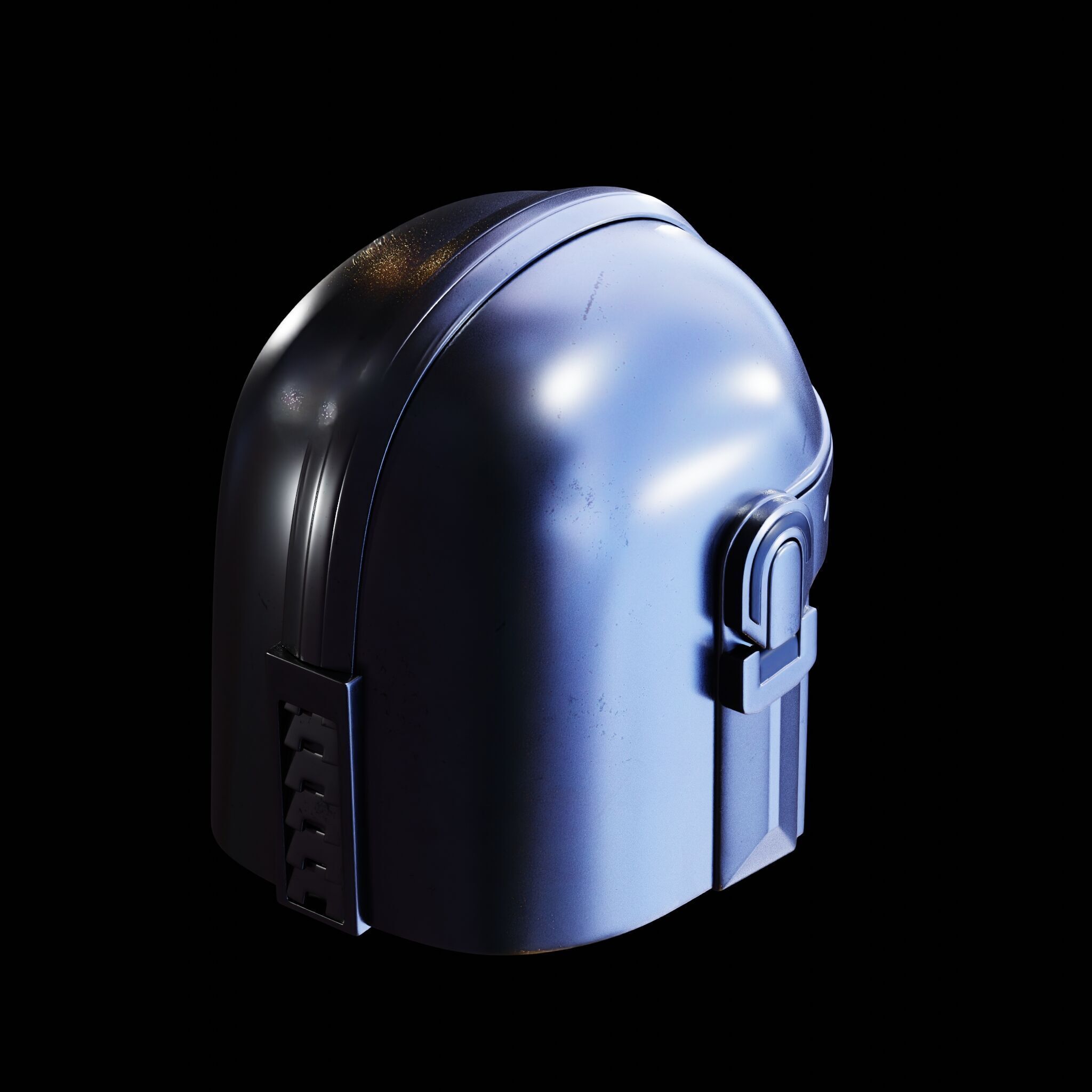 MANDALORIAN HELMET - Lifesize - Fan Art 3D Print Model 3D print model_20
