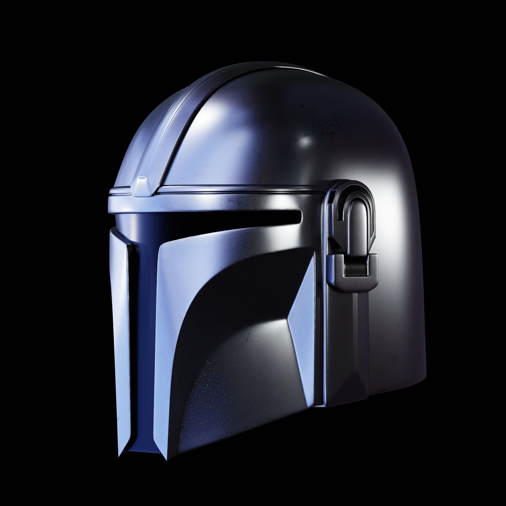 MANDALORIAN HELMET - Lifesize - Fan Art 3D Print Model 3D print model_4