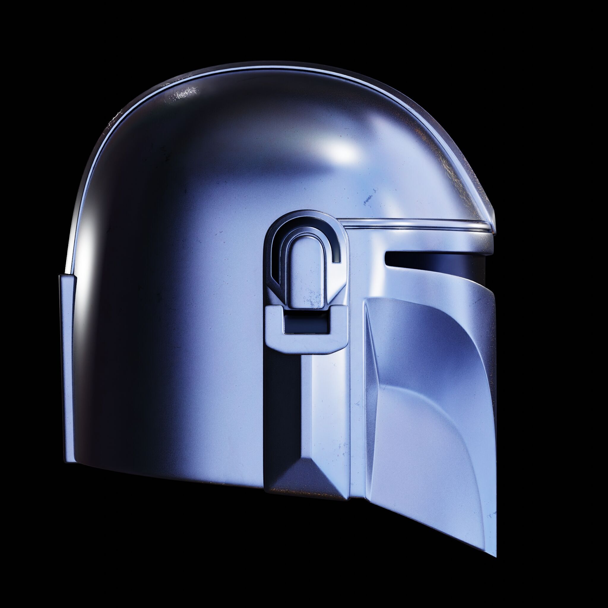MANDALORIAN HELMET - Lifesize - Fan Art 3D Print Model 3D print model_24