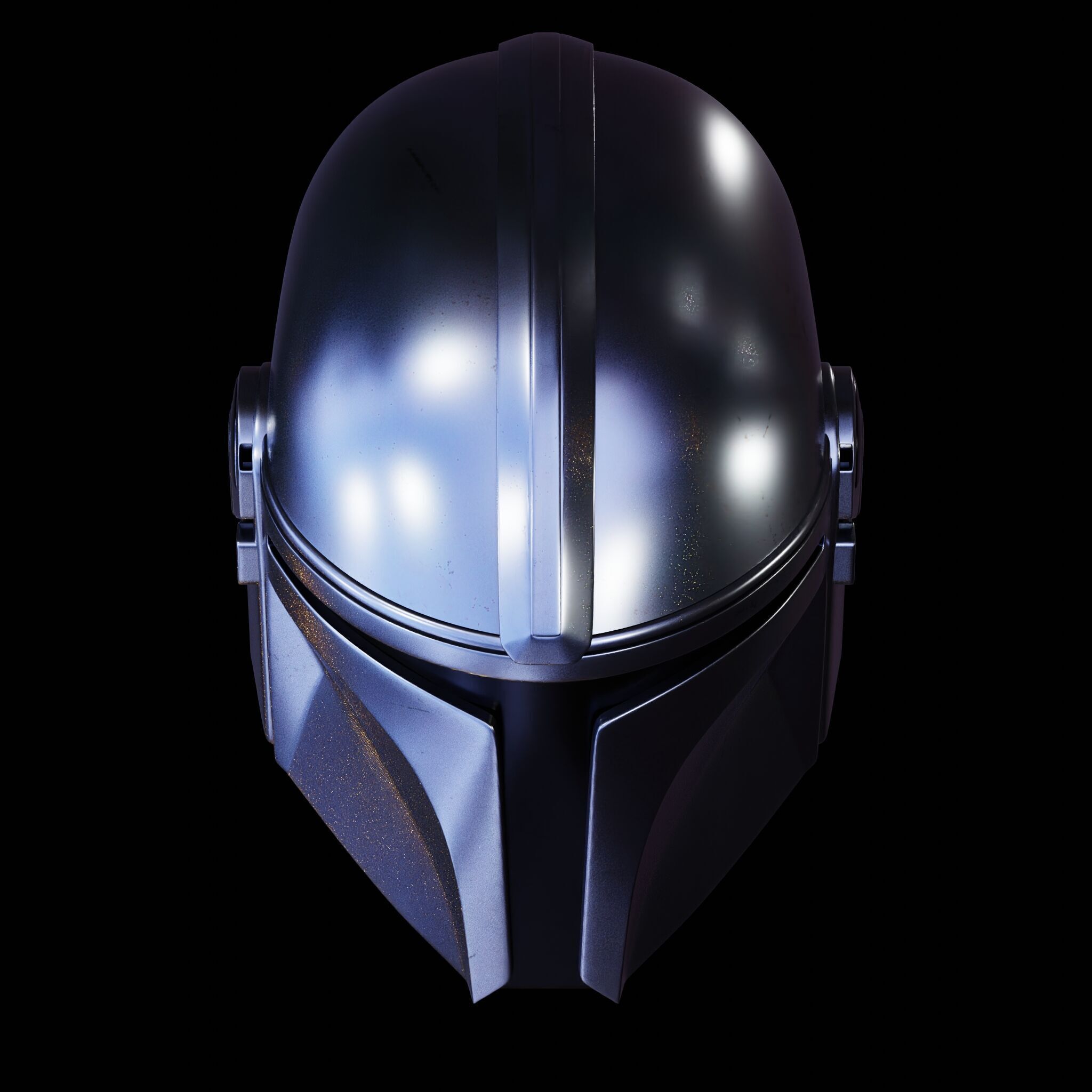 MANDALORIAN HELMET - Lifesize - Fan Art 3D Print Model 3D print model_21