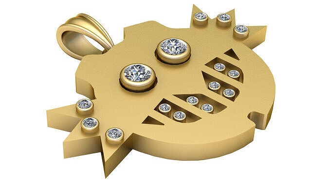 Smile FACES PENDANT  3D print model