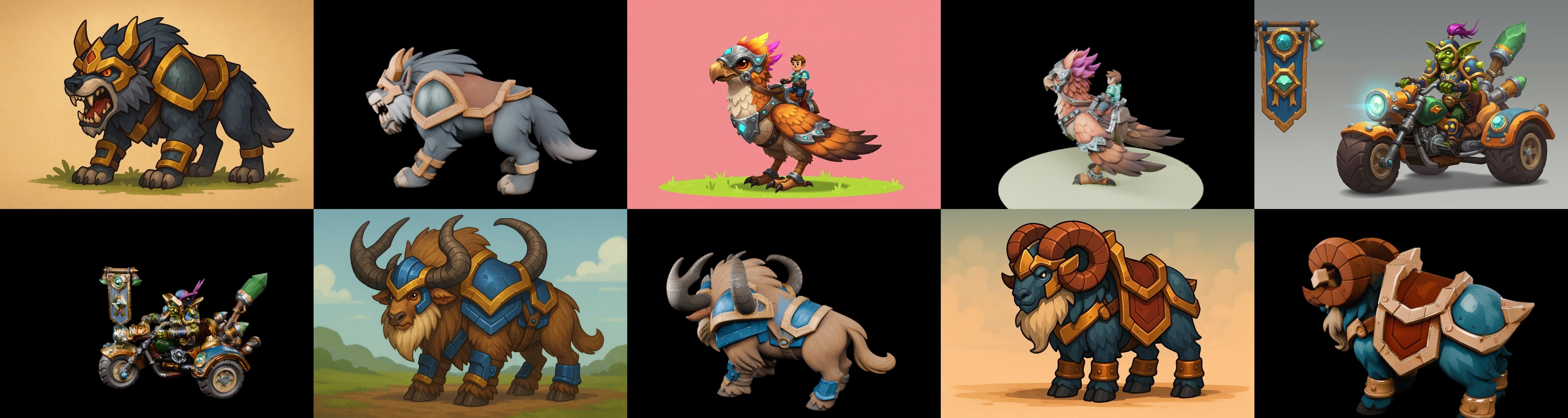 MountWorld bundle 60 pack 100 glb Low-poly 3D model_9