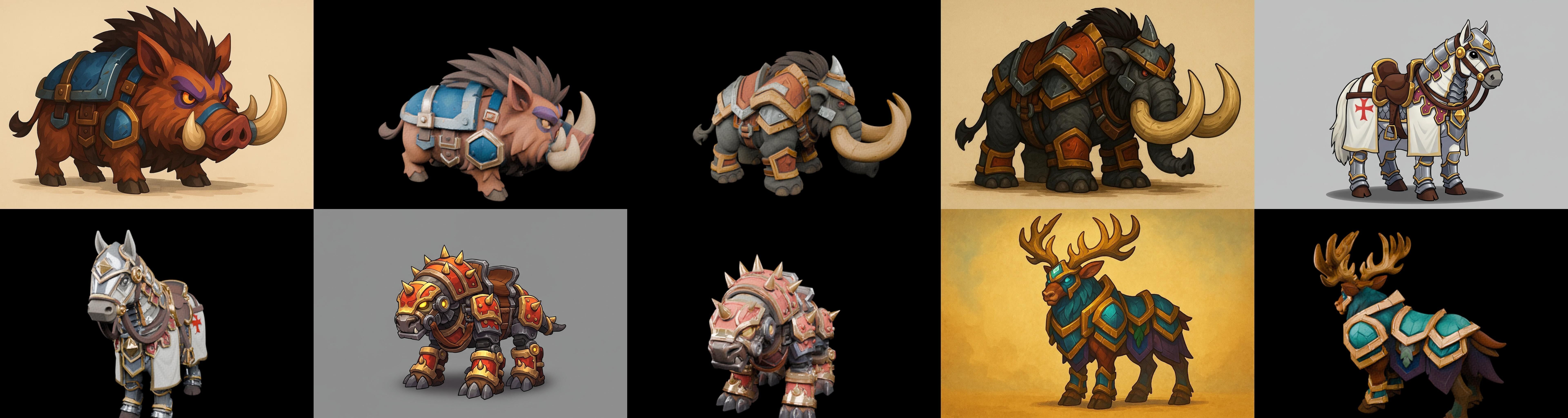 MountWorld bundle 60 pack 100 glb Low-poly 3D model_3