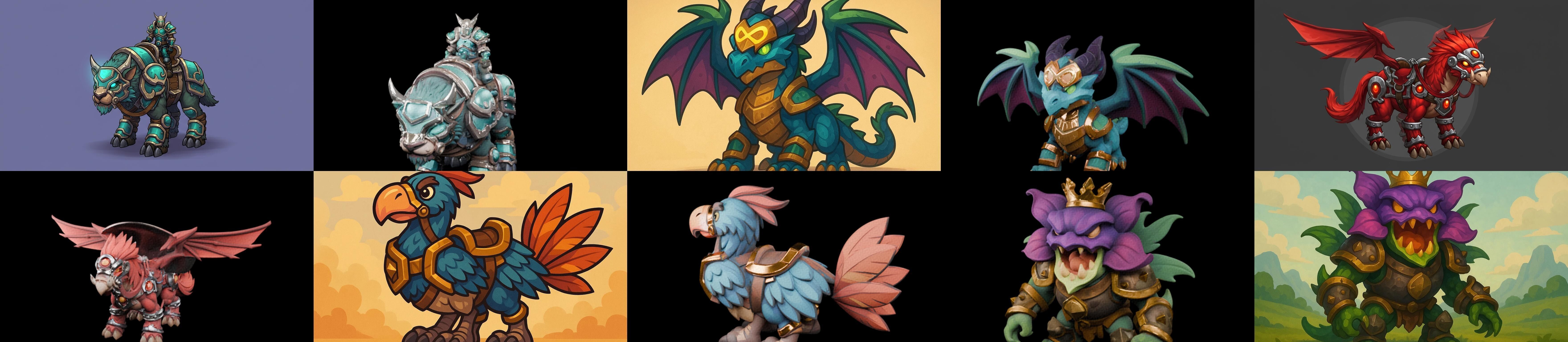 MountWorld bundle 60 pack 100 glb Low-poly 3D model_8