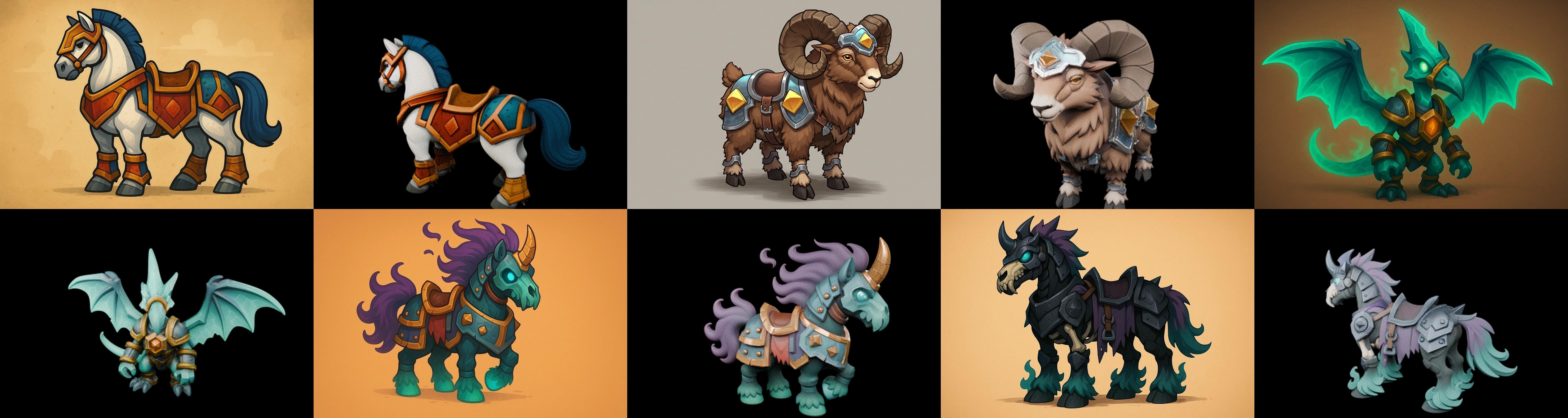 MountWorld bundle 60 pack 100 glb Low-poly 3D model_11