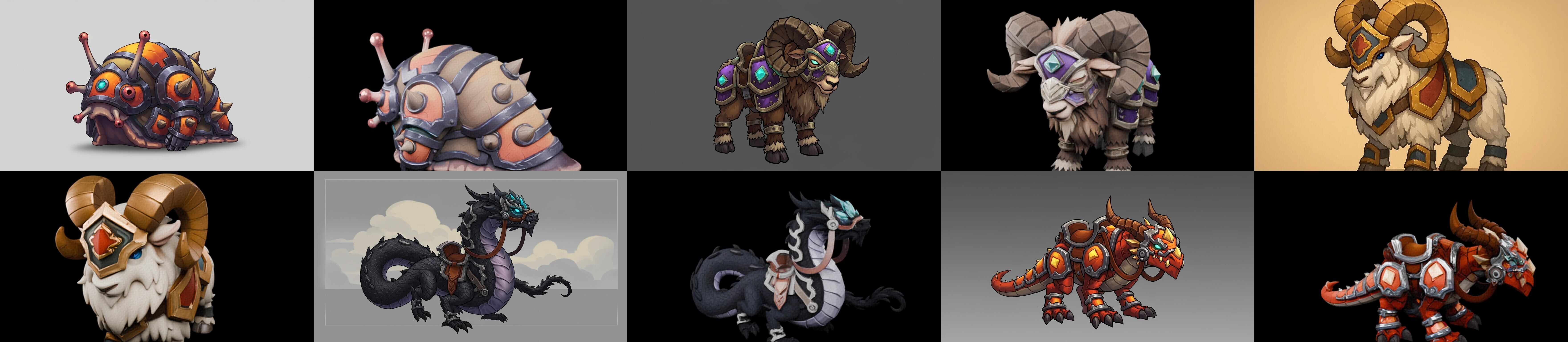 MountWorld bundle 60 pack 100 glb Low-poly 3D model_17