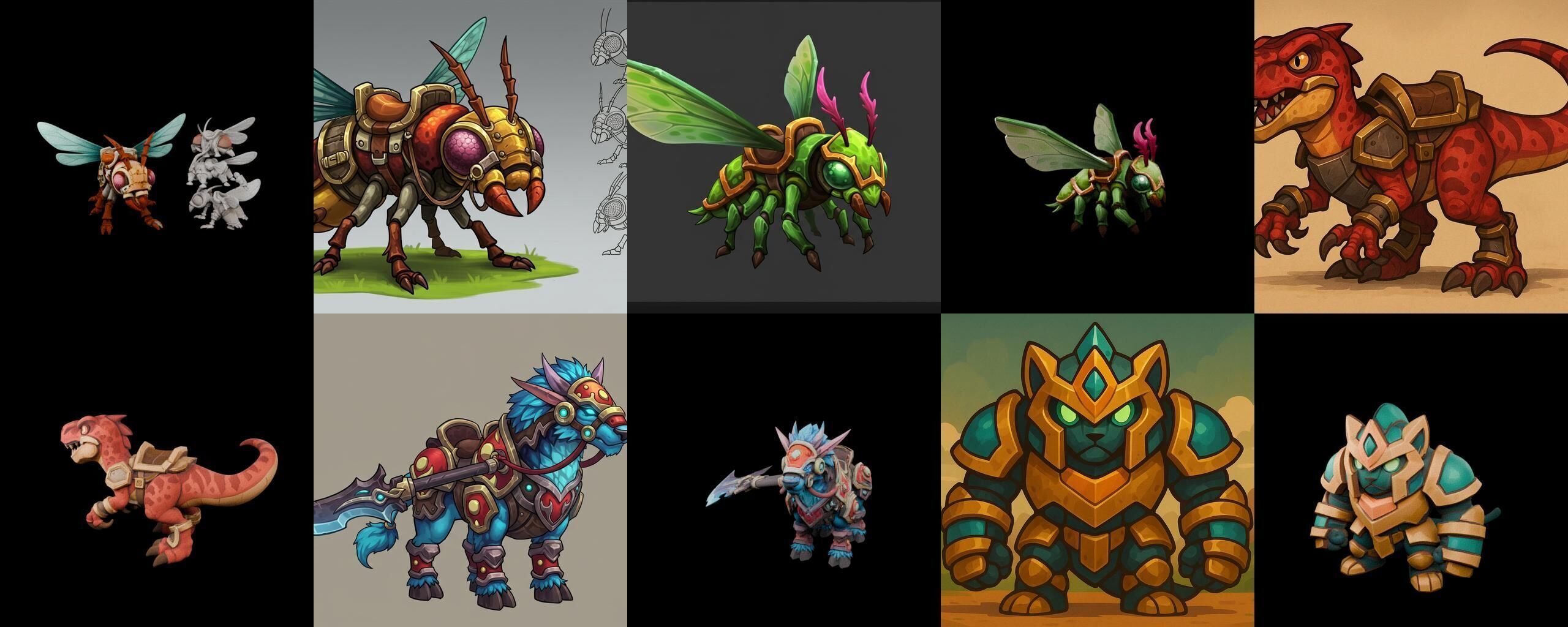 MountWorld bundle 60 pack 100 glb Low-poly 3D model_7