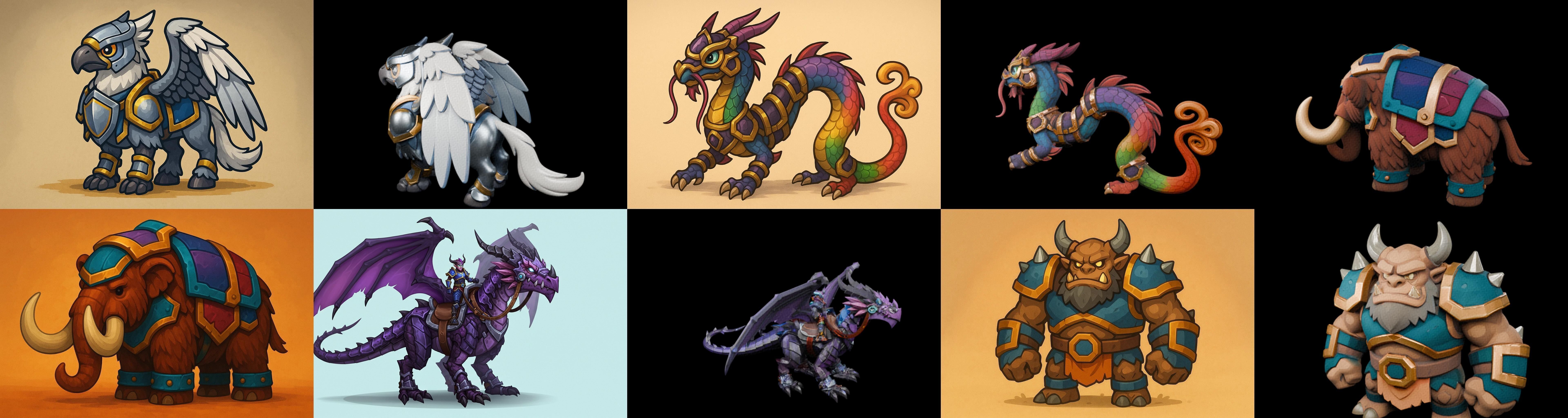 MountWorld bundle 60 pack 100 glb Low-poly 3D model_16