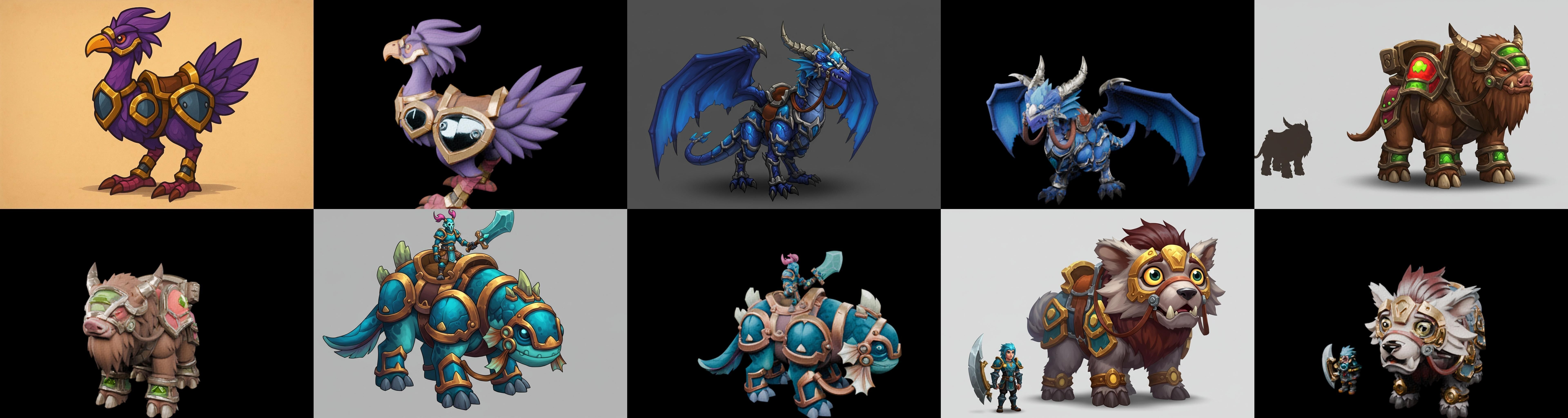 MountWorld bundle 60 pack 100 glb Low-poly 3D model_5