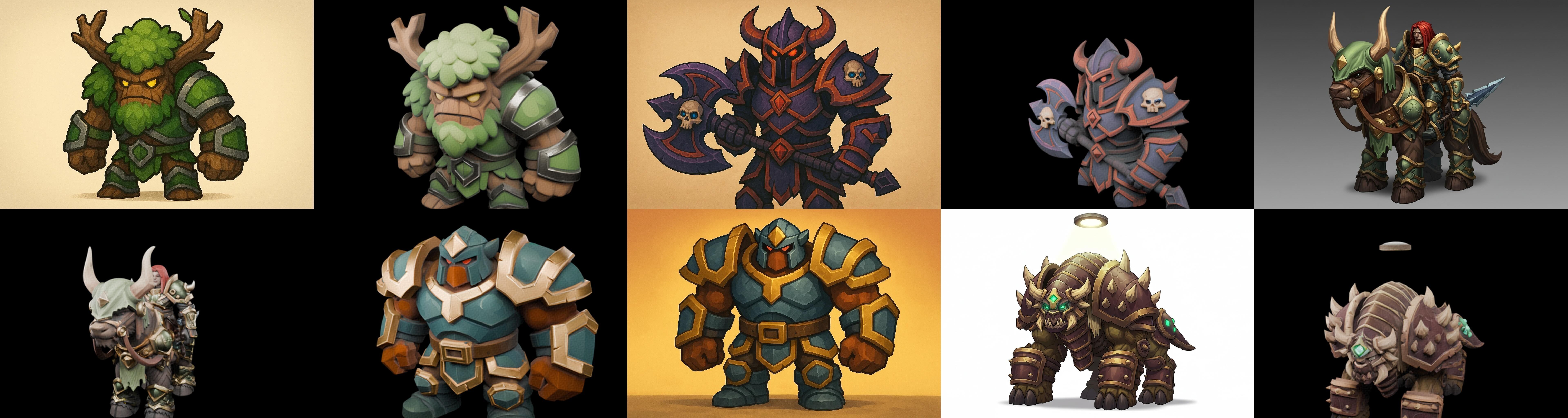 MountWorld bundle 60 pack 100 glb Low-poly 3D model_15