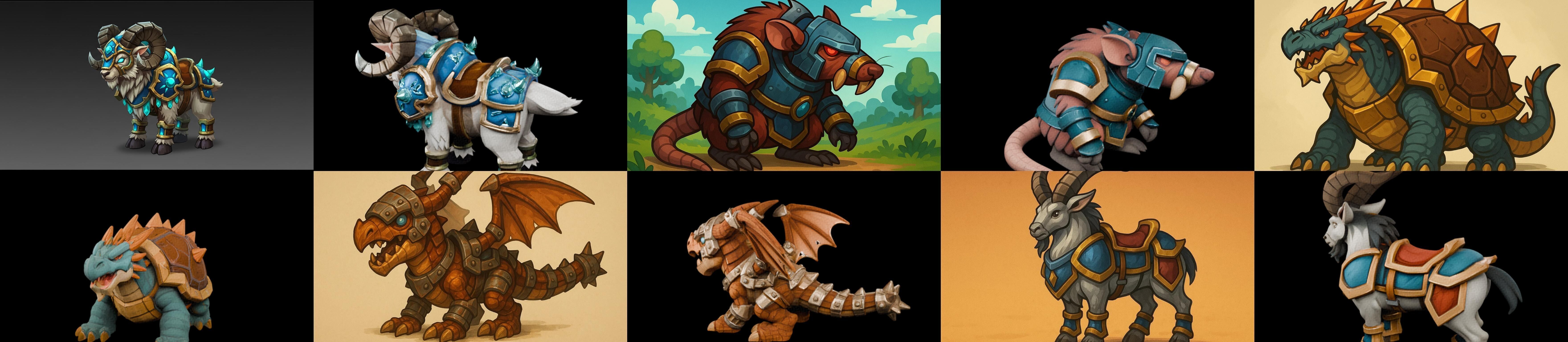 MountWorld bundle 60 pack 100 glb Low-poly 3D model_6