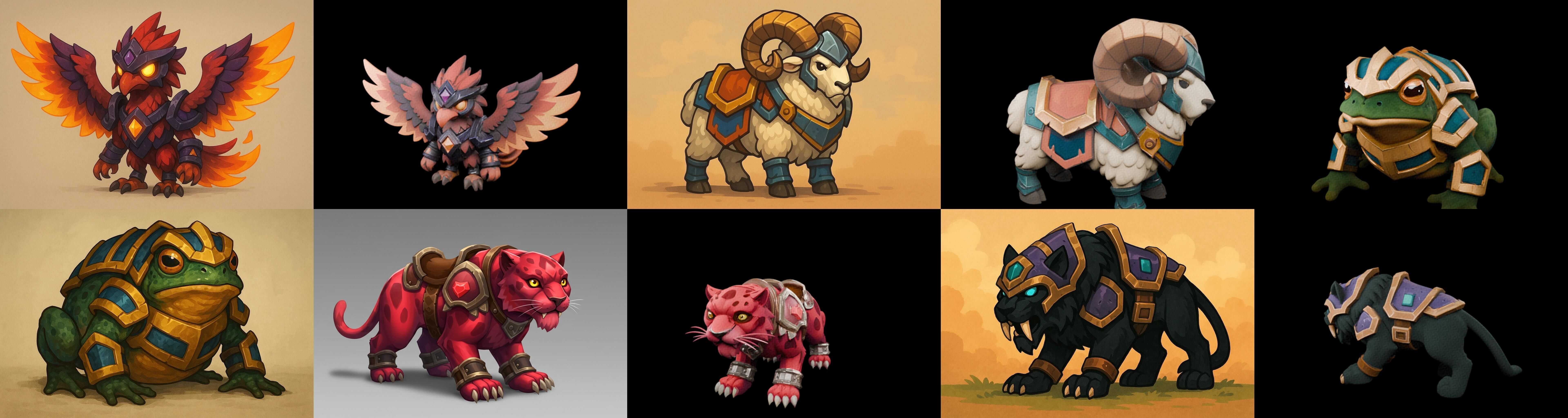 MountWorld bundle 60 pack 100 glb Low-poly 3D model_1