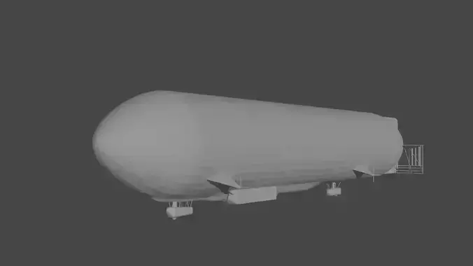 lowpoly Zeppelin