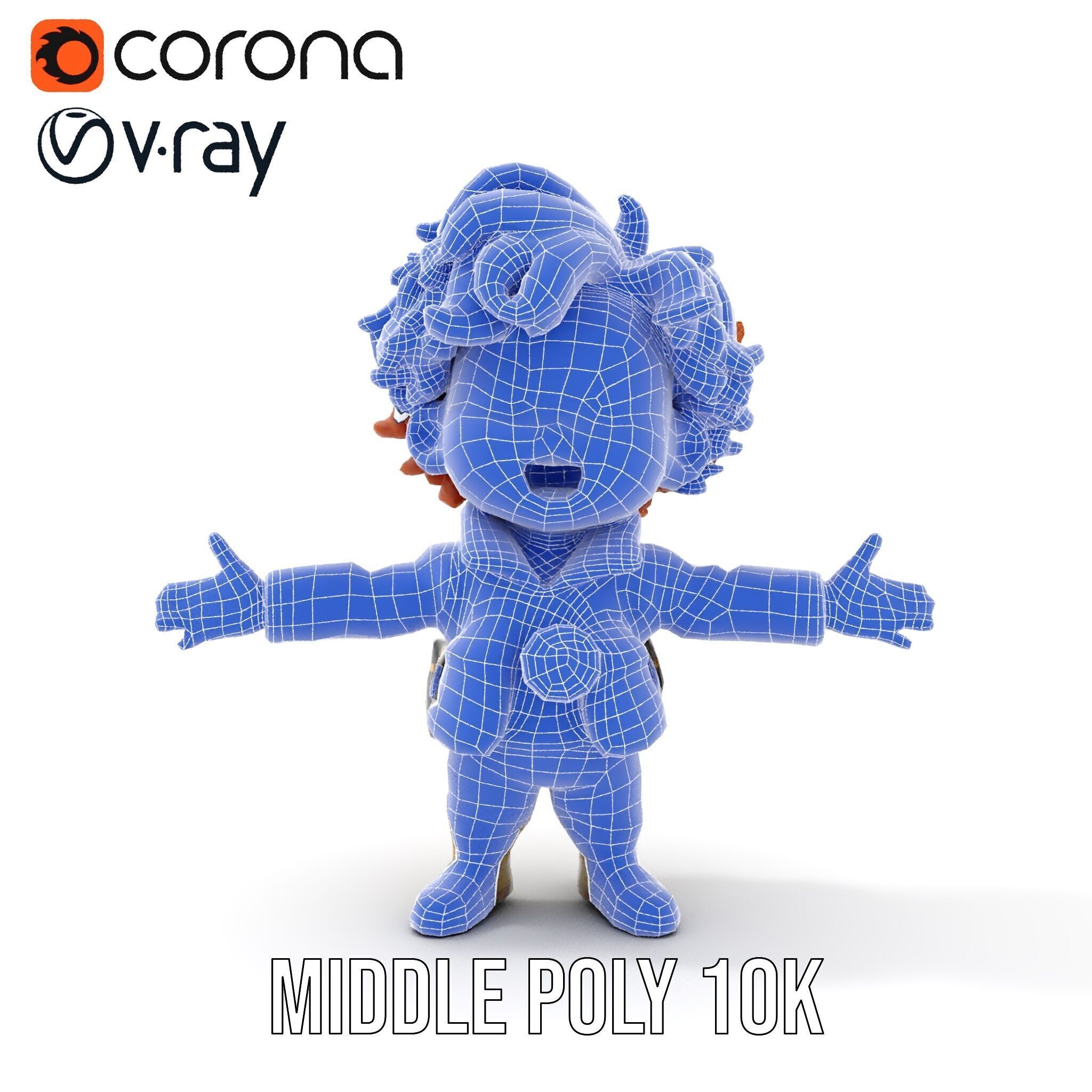 Adventure Boy Explorer Rigged and Animated Low-poly 3D model_33