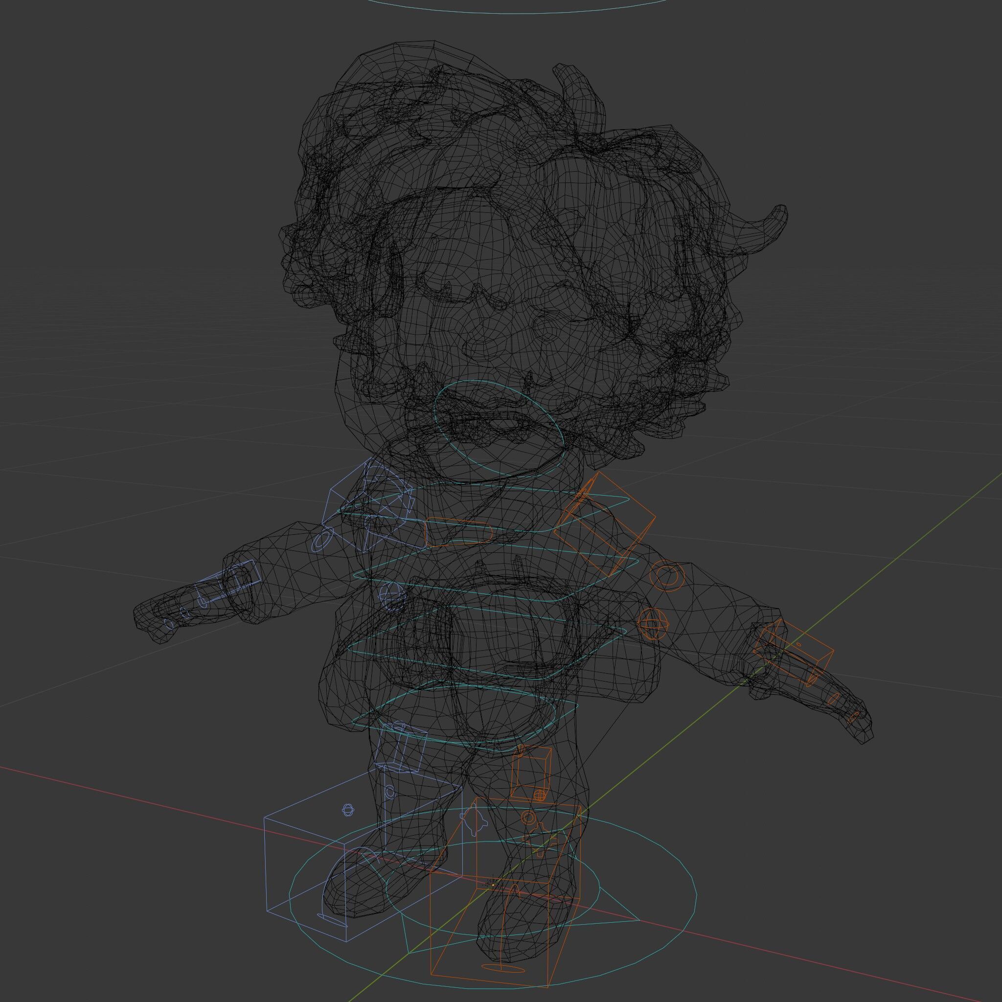 Adventure Boy Explorer Rigged and Animated Low-poly 3D model_14