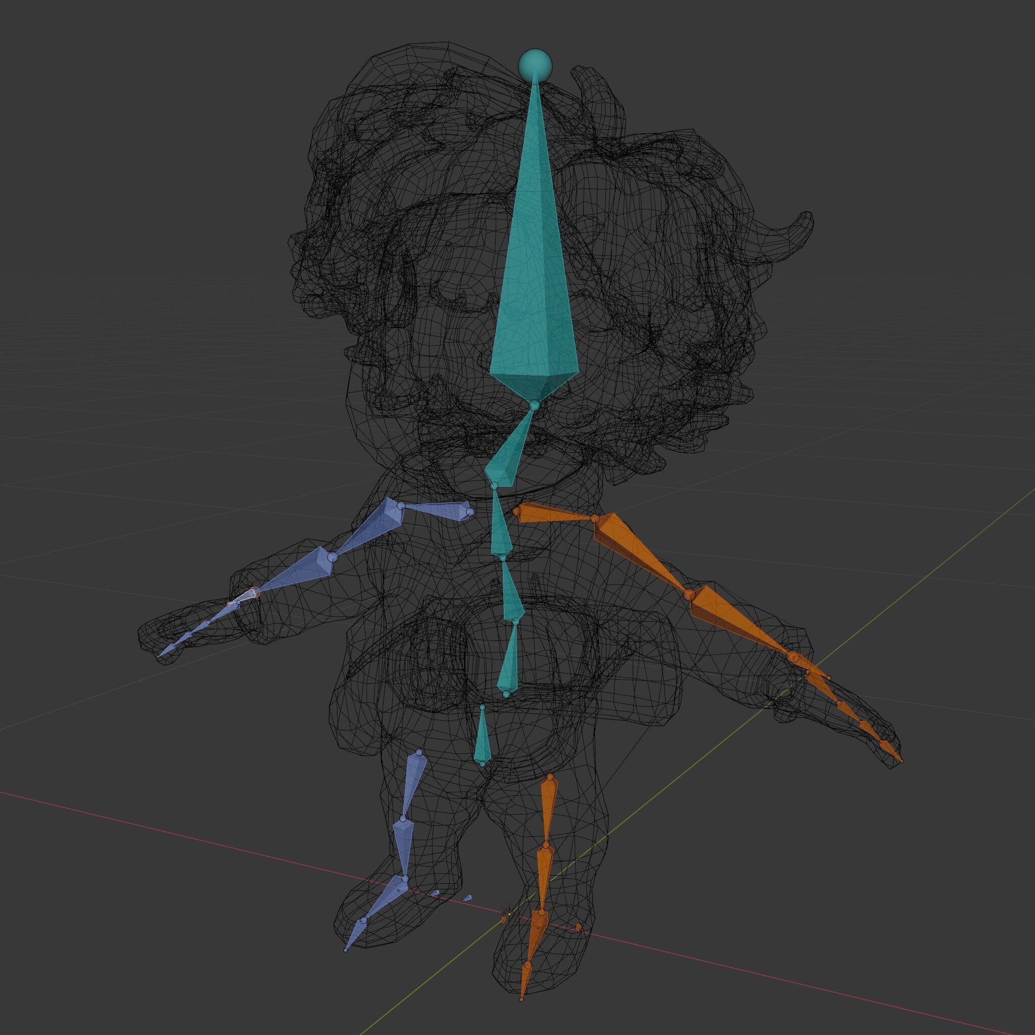 Adventure Boy Explorer Rigged and Animated Low-poly 3D model_25