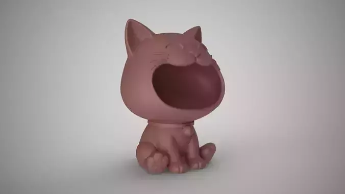 Cat Pot 3D print model