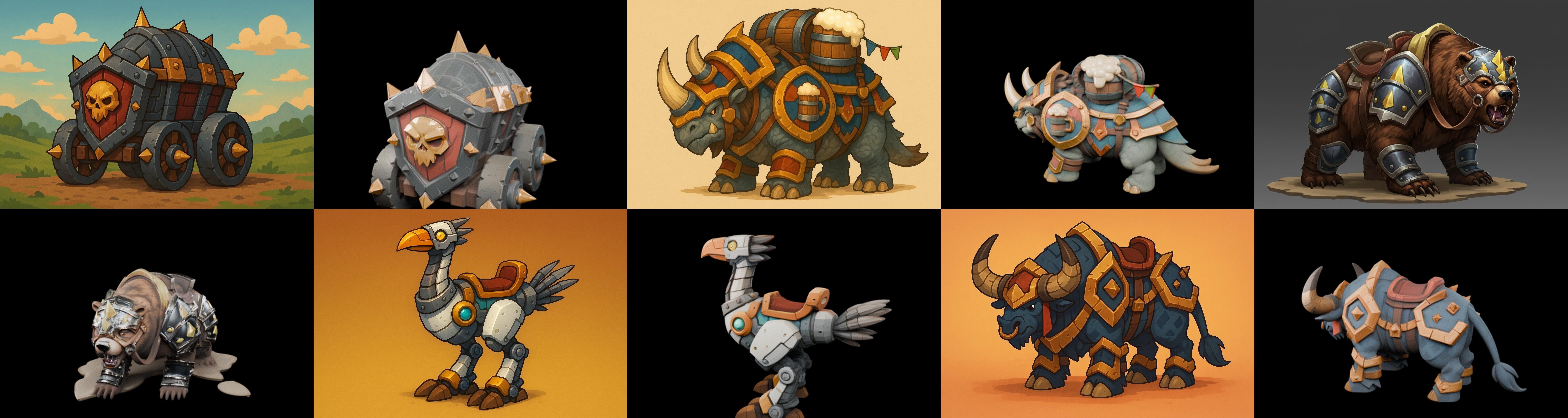 MountWorld bundle 57 pack 100 glb Low-poly 3D model_17