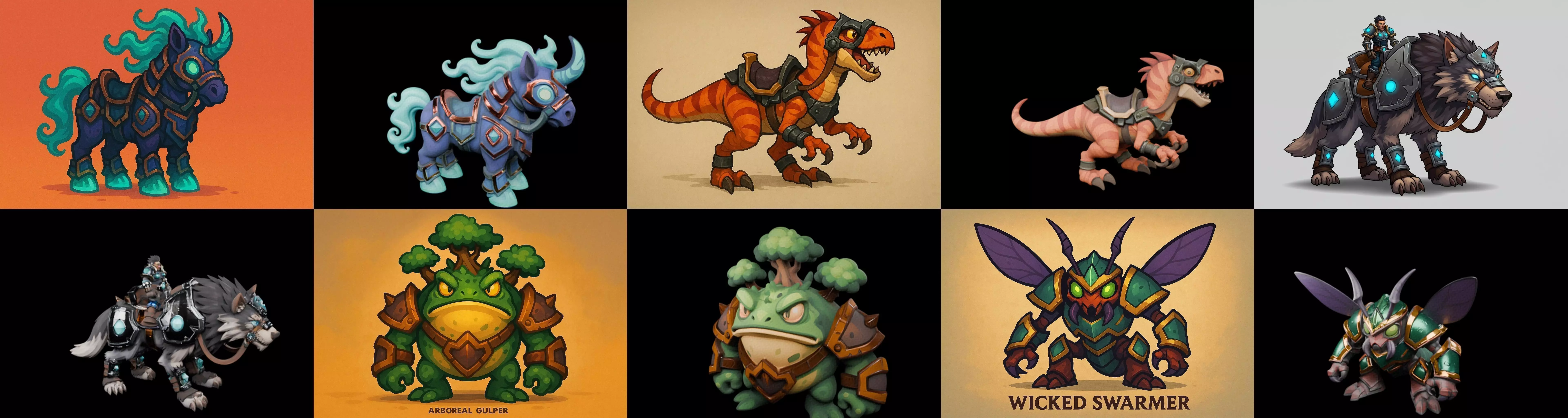 MountWorld bundle 57 pack 100 glb Low-poly 3D model_0