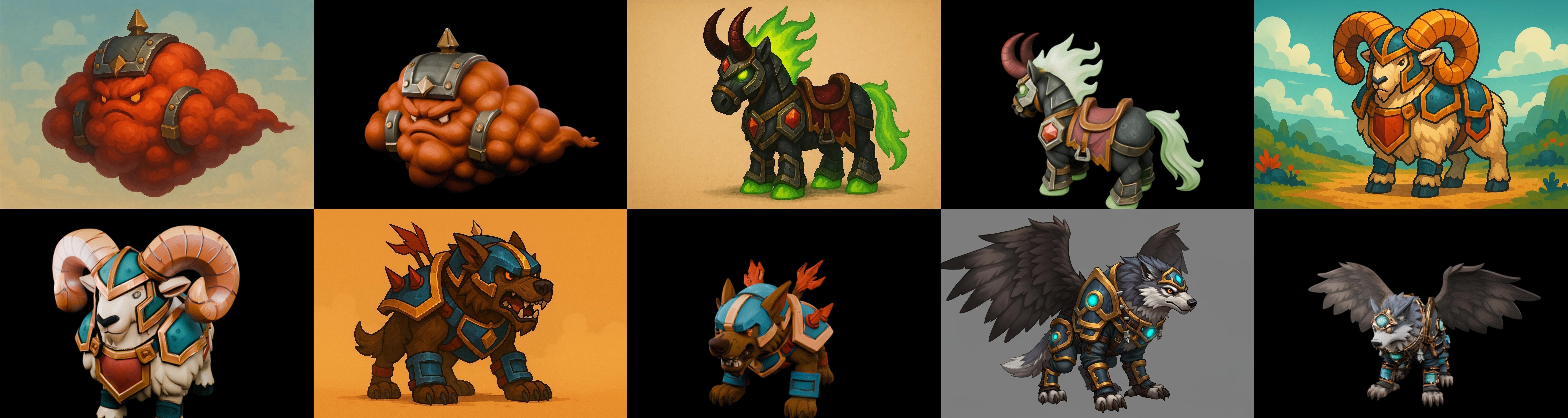 MountWorld bundle 57 pack 100 glb Low-poly 3D model_11