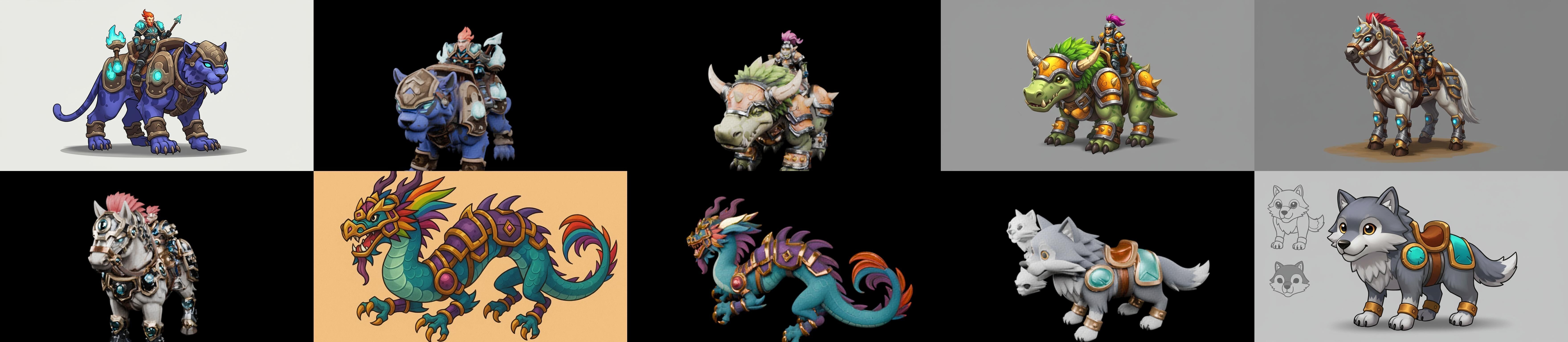 MountWorld bundle 57 pack 100 glb Low-poly 3D model_7