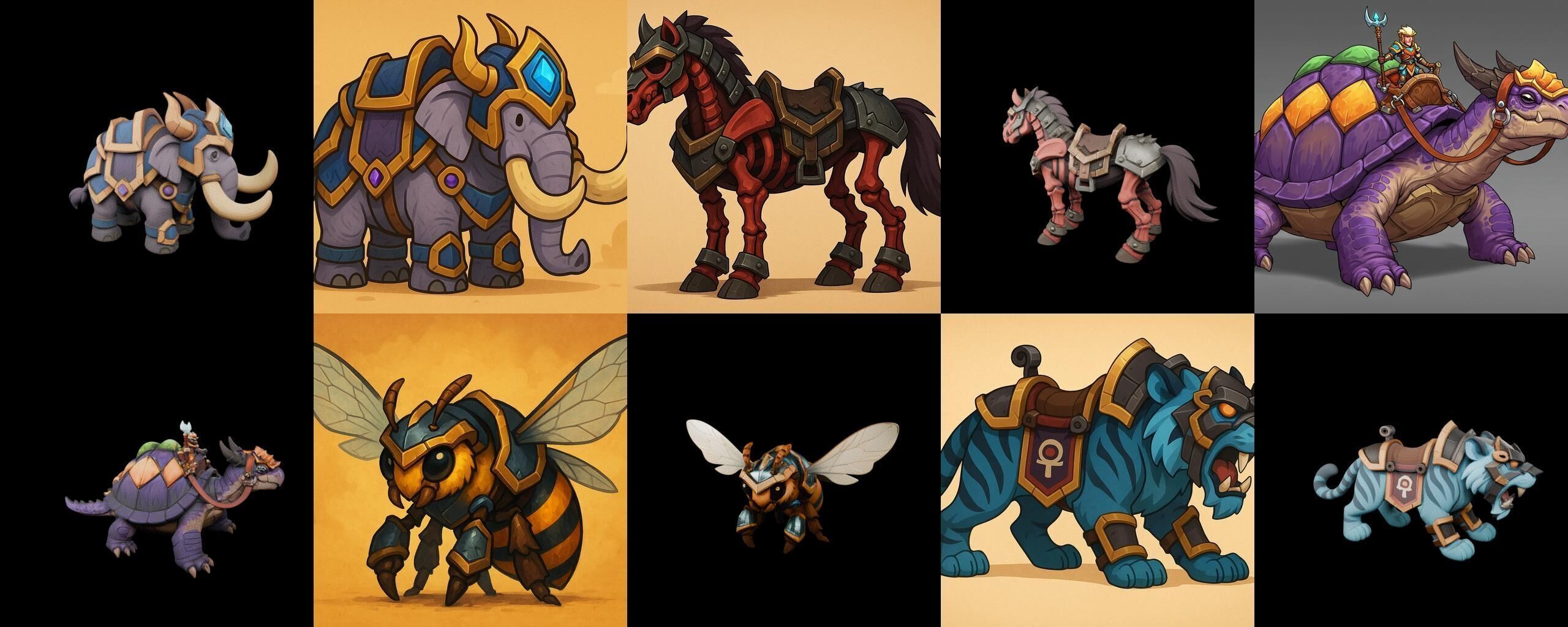 MountWorld bundle 57 pack 100 glb Low-poly 3D model_10