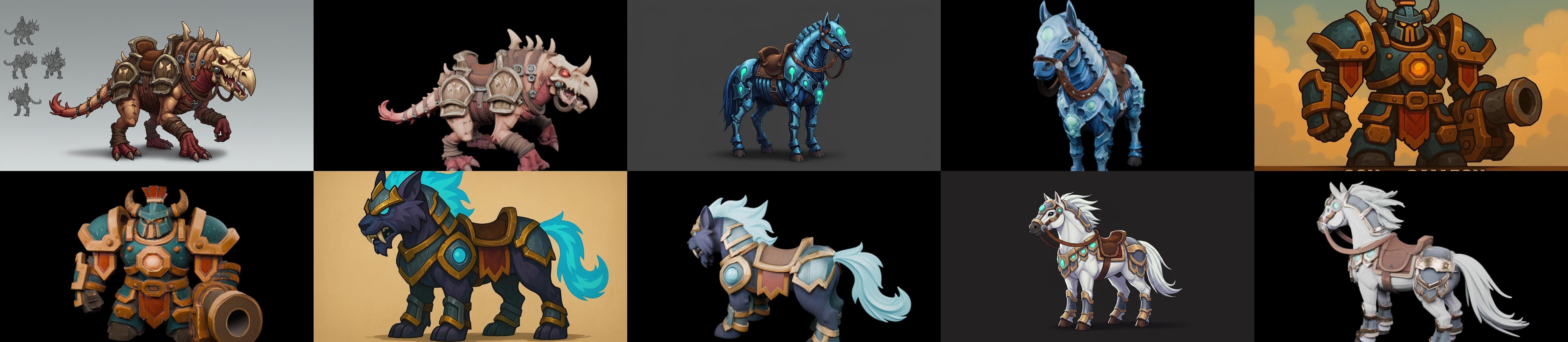 MountWorld bundle 57 pack 100 glb Low-poly 3D model_19