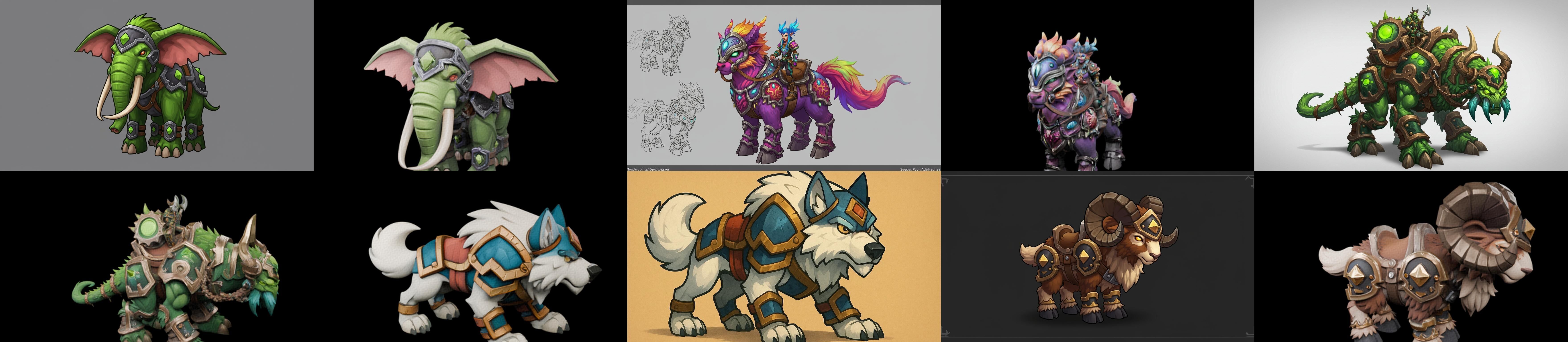 MountWorld bundle 57 pack 100 glb Low-poly 3D model_2