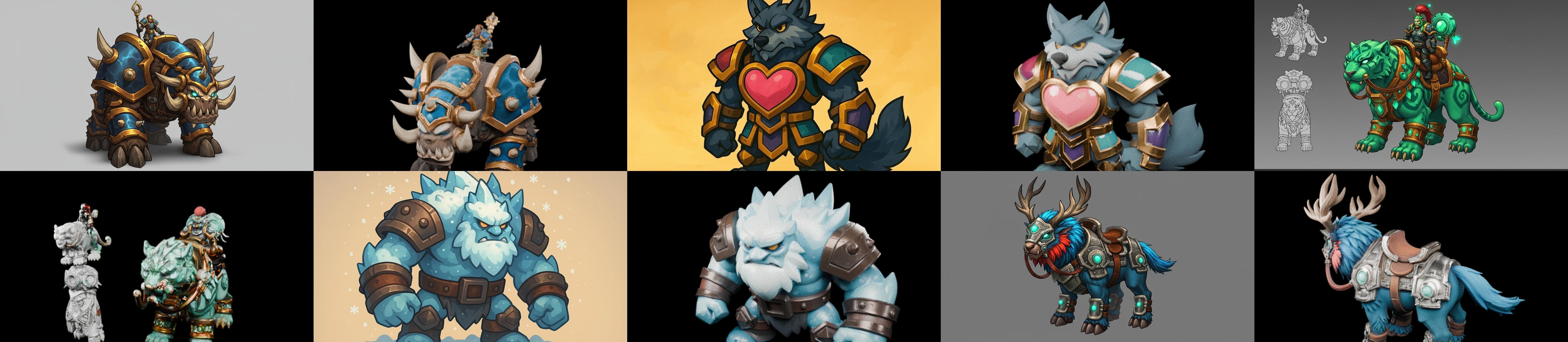 MountWorld bundle 57 pack 100 glb Low-poly 3D model_18