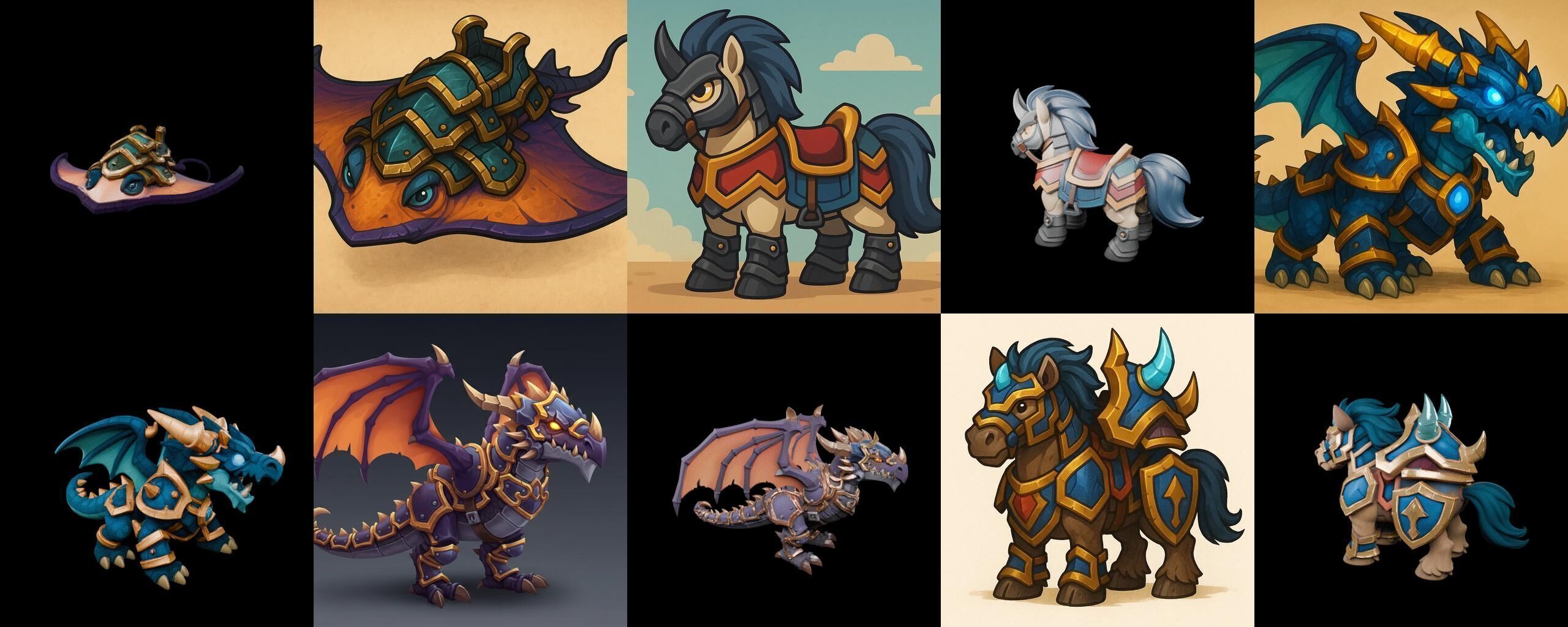 MountWorld bundle 57 pack 100 glb Low-poly 3D model_1