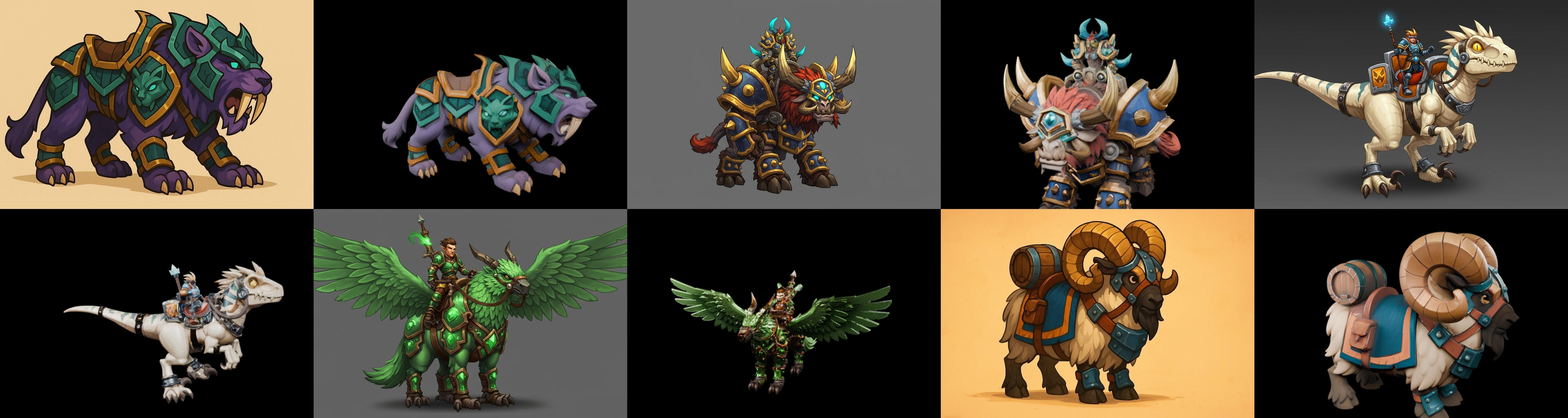 MountWorld bundle 56 pack 100 glb Low-poly 3D model_1