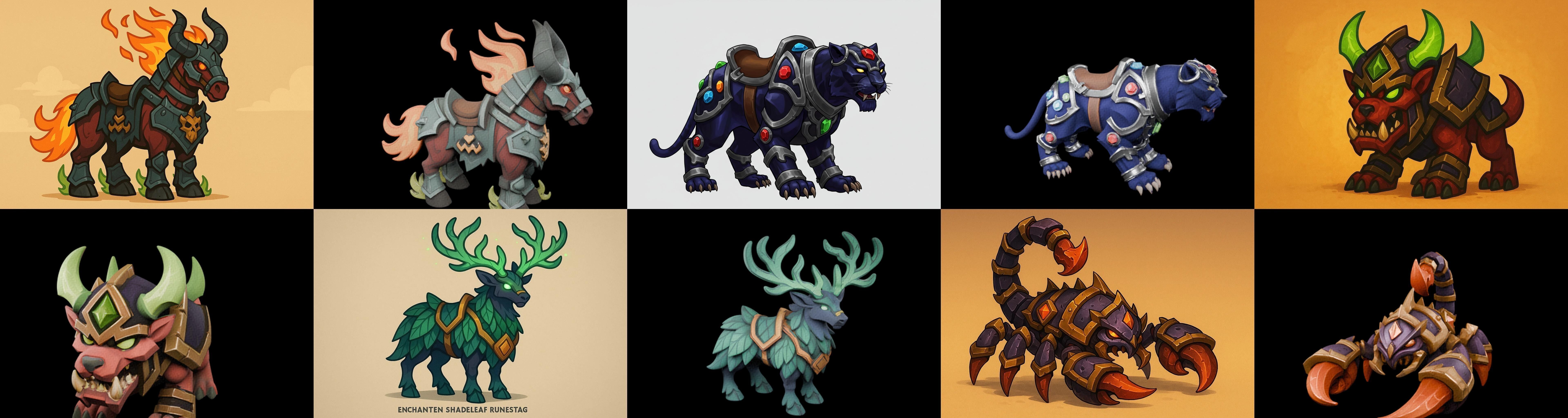 MountWorld bundle 56 pack 100 glb Low-poly 3D model_16