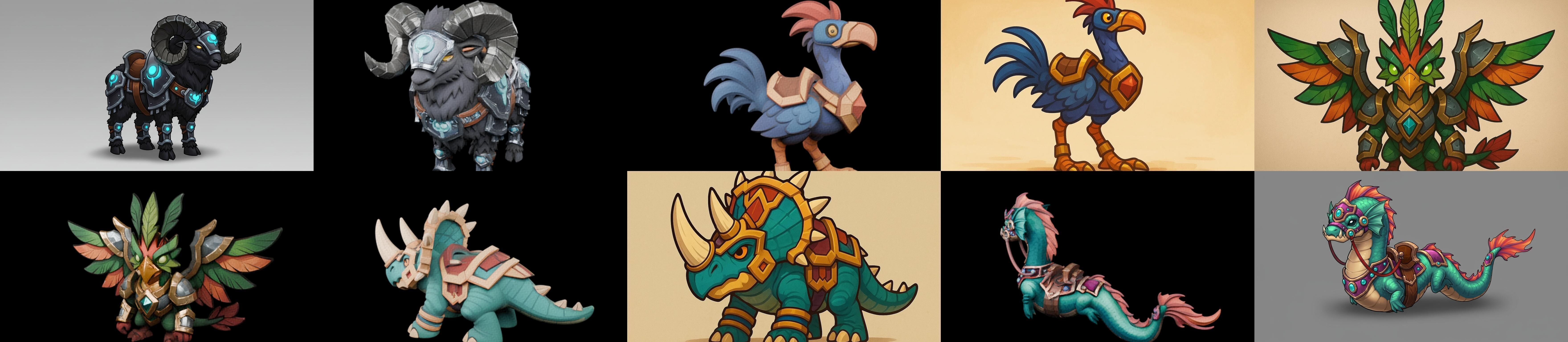 MountWorld bundle 56 pack 100 glb Low-poly 3D model_18