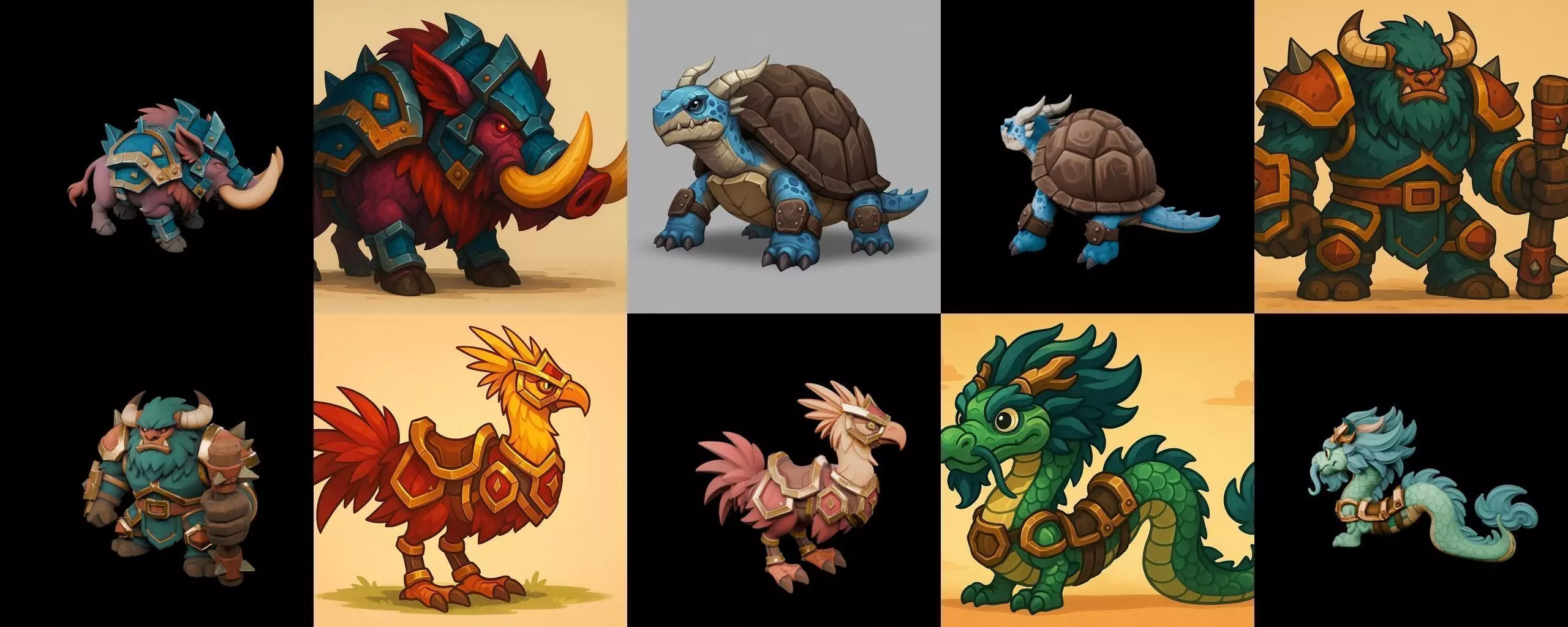 MountWorld bundle 56 pack 100 glb Low-poly 3D model_0