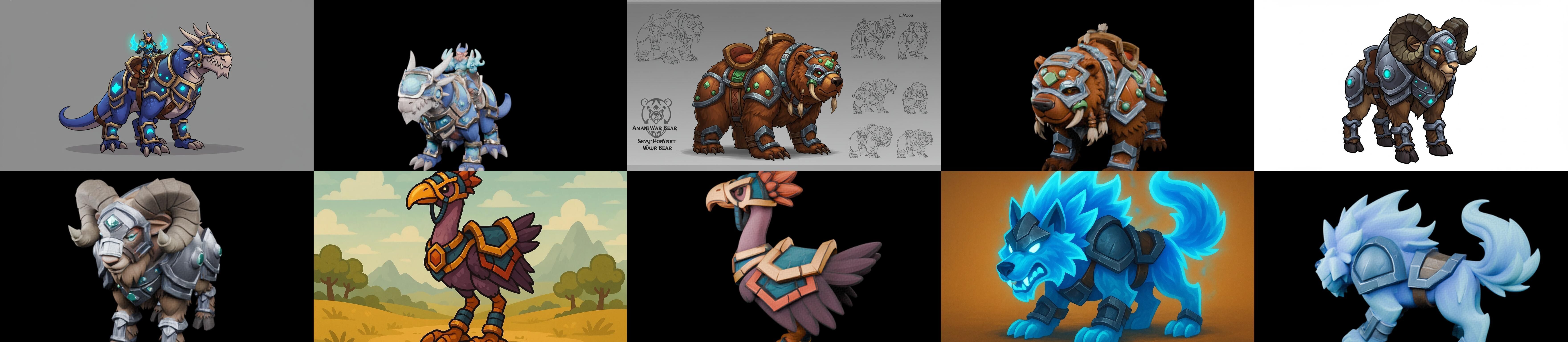 MountWorld bundle 56 pack 100 glb Low-poly 3D model_3