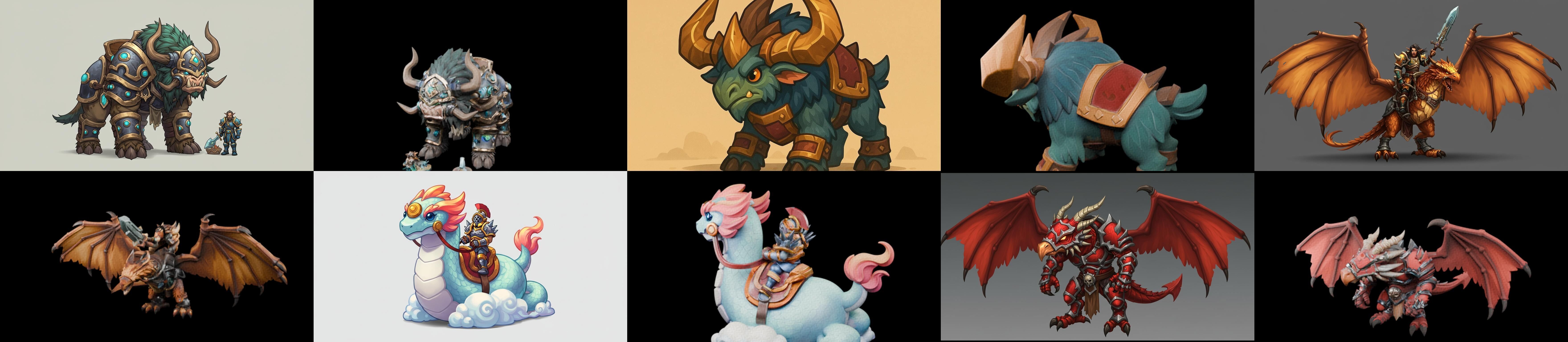 MountWorld bundle 56 pack 100 glb Low-poly 3D model_15