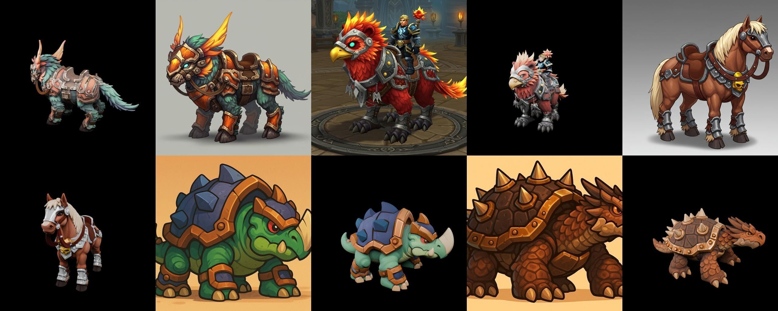 MountWorld bundle 56 pack 100 glb Low-poly 3D model_17