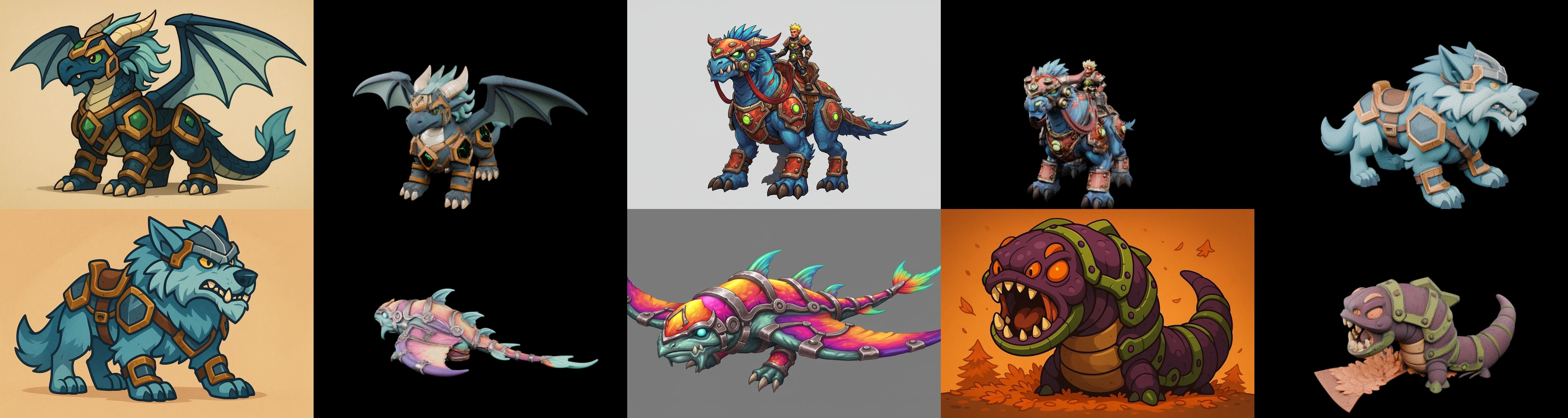 MountWorld bundle 56 pack 100 glb Low-poly 3D model_11