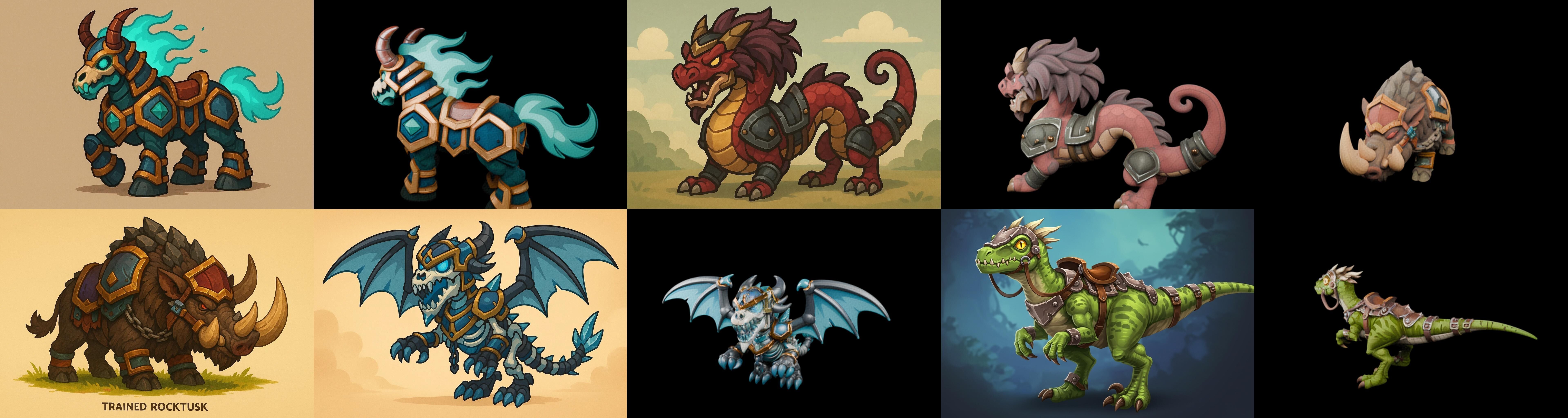 MountWorld bundle 55 pack 100 glb Low-poly 3D model_10