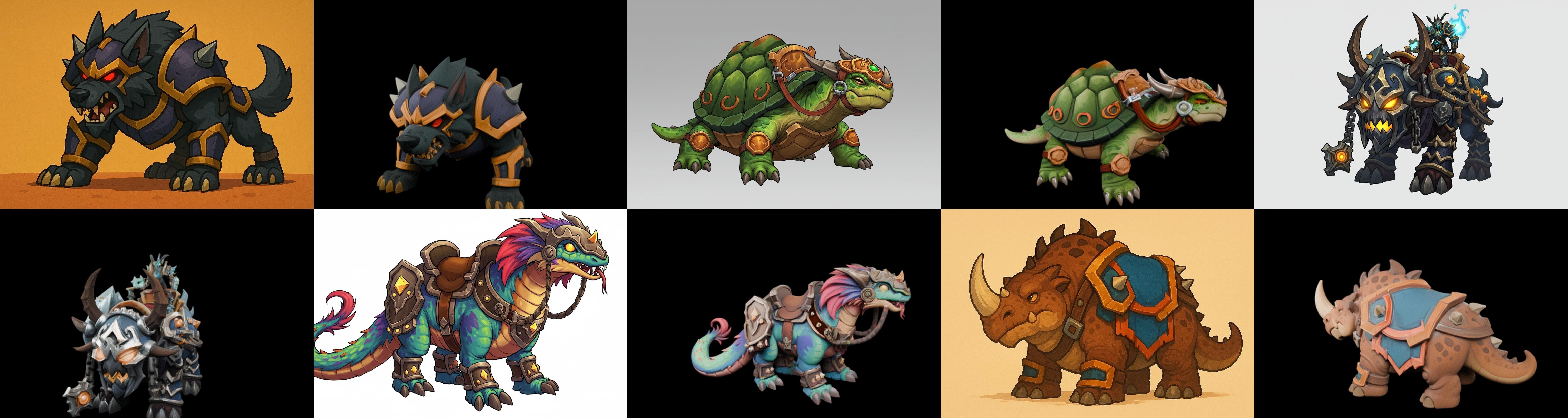 MountWorld bundle 55 pack 100 glb Low-poly 3D model_17