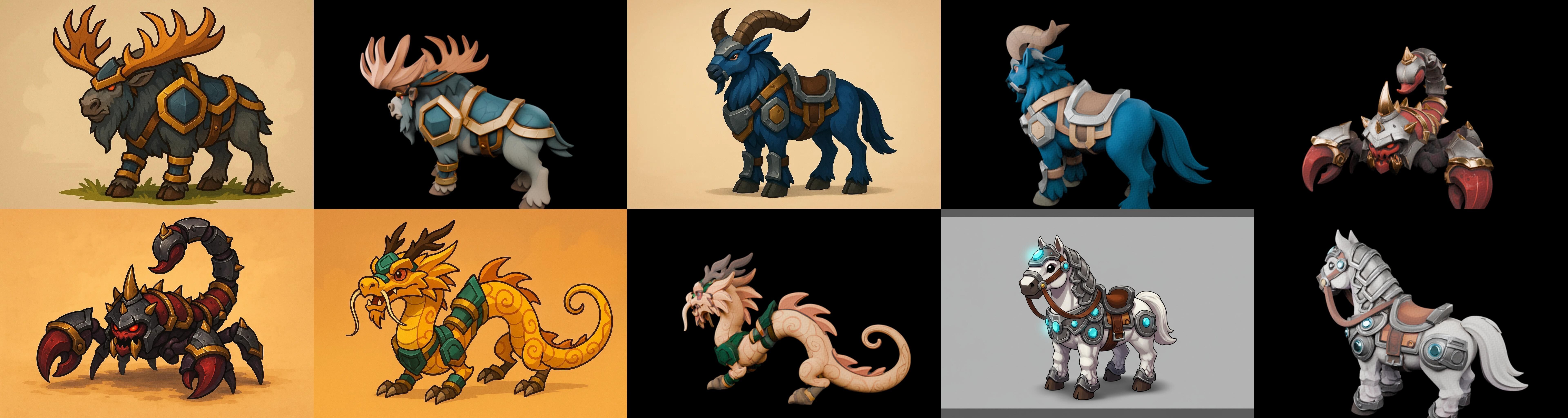 MountWorld bundle 55 pack 100 glb Low-poly 3D model_2