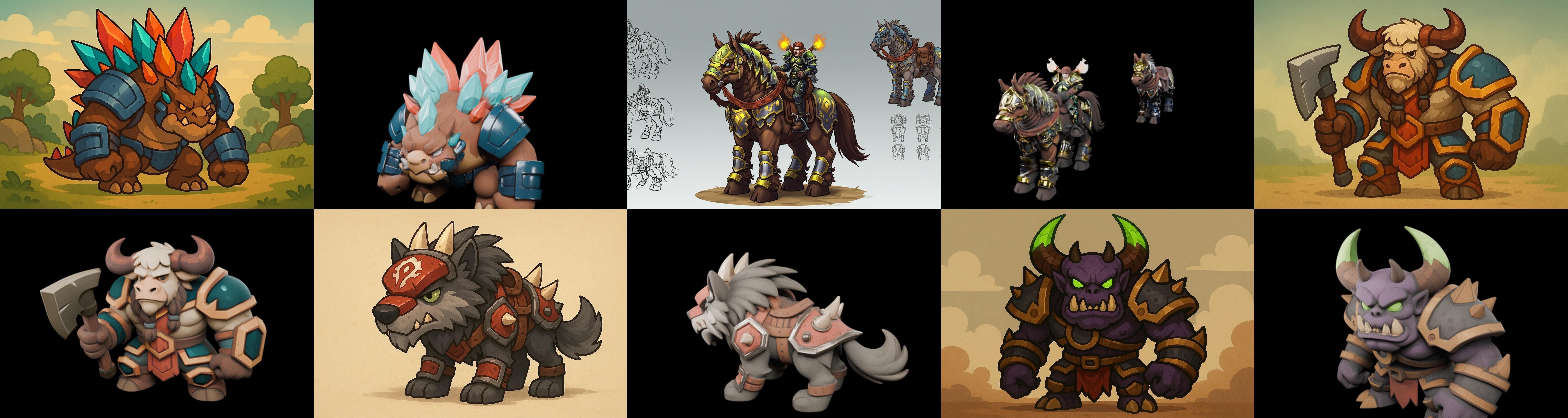 MountWorld bundle 55 pack 100 glb Low-poly 3D model_14