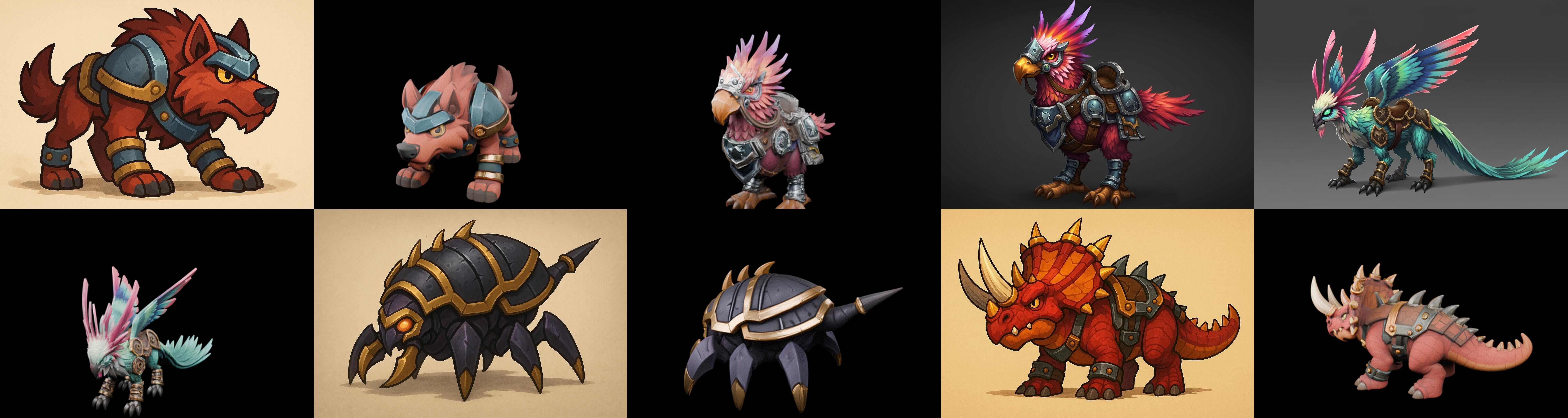 MountWorld bundle 55 pack 100 glb Low-poly 3D model_11