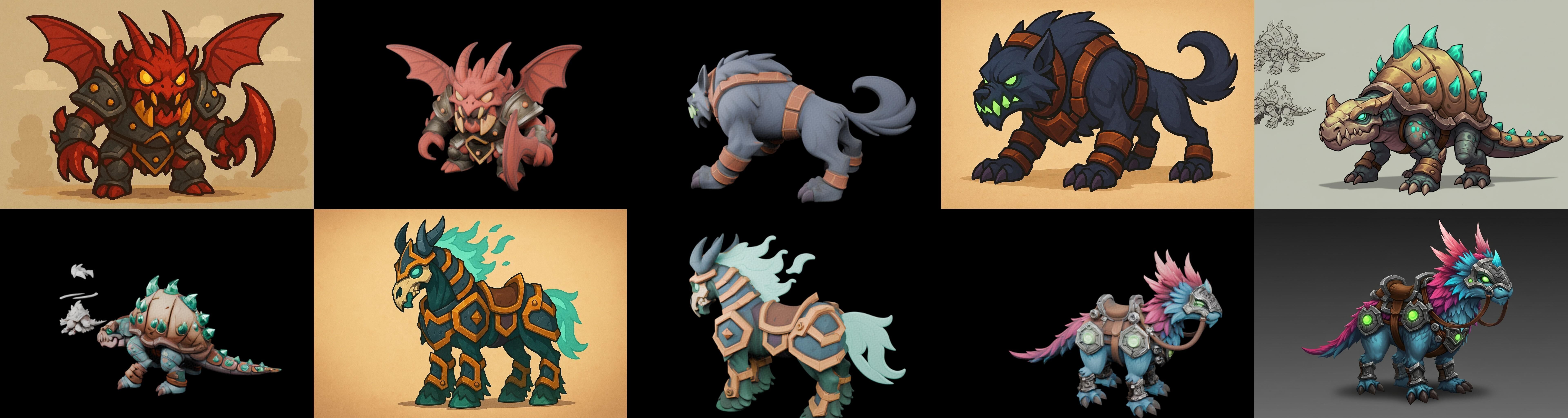 MountWorld bundle 55 pack 100 glb Low-poly 3D model_8