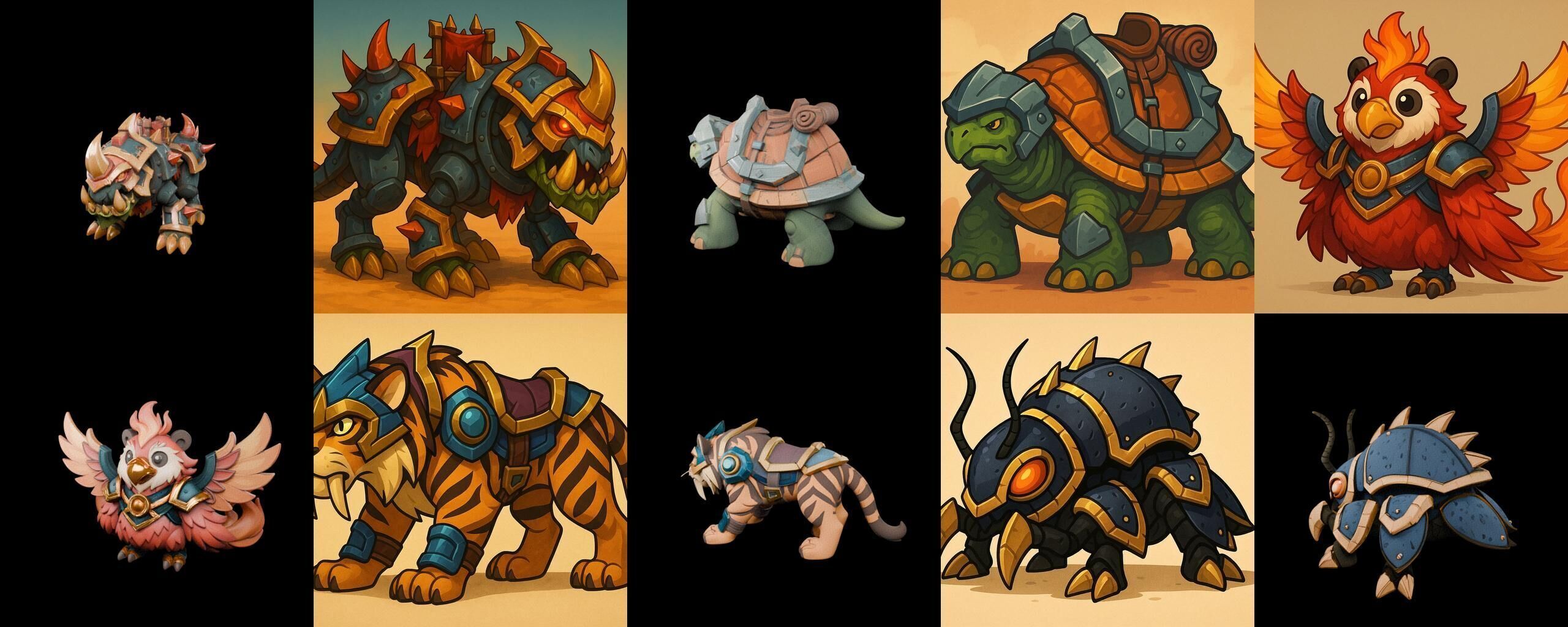 MountWorld bundle 55 pack 100 glb Low-poly 3D model_12