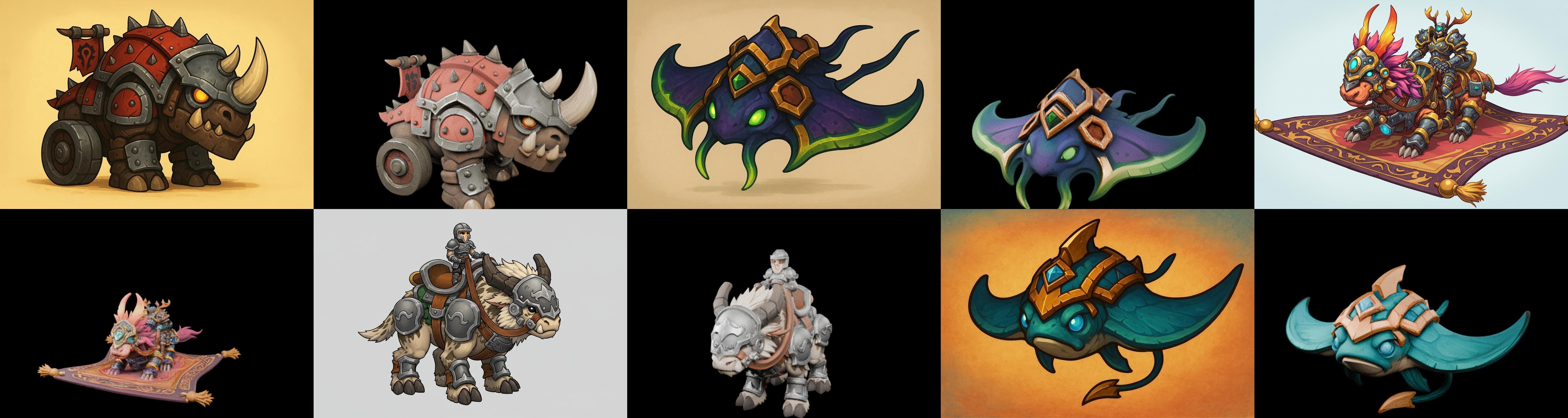 MountWorld bundle 55 pack 100 glb Low-poly 3D model_1