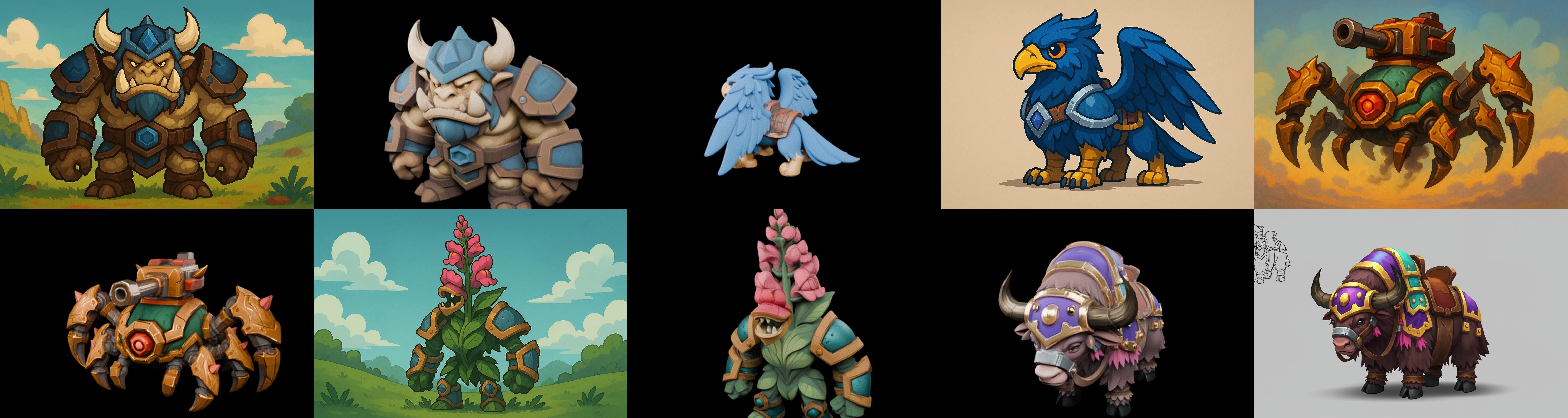 MountWorld bundle 55 pack 100 glb Low-poly 3D model_9