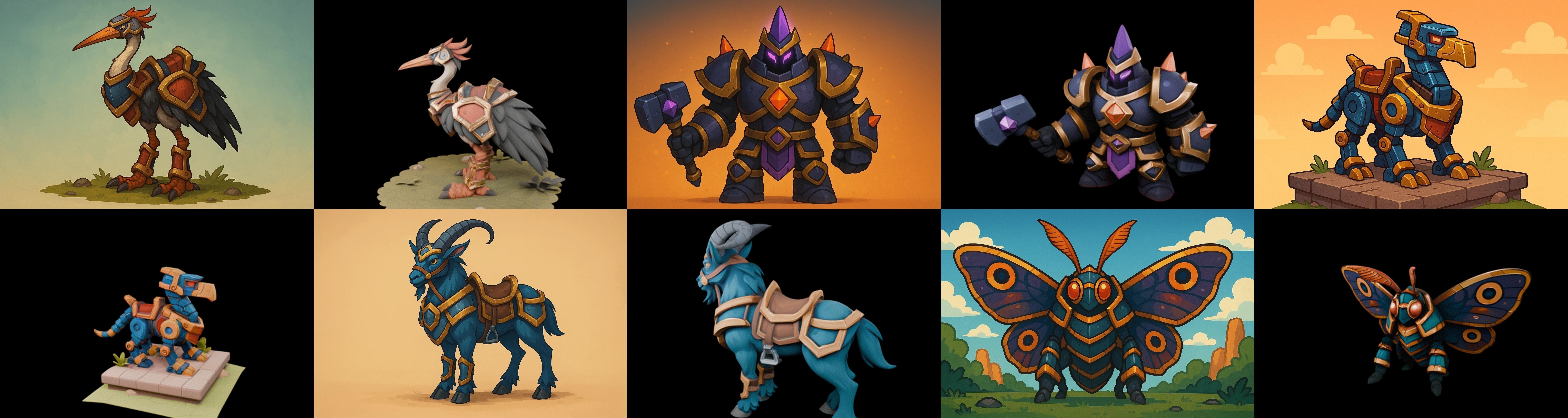 MountWorld bundle 55 pack 100 glb Low-poly 3D model_19